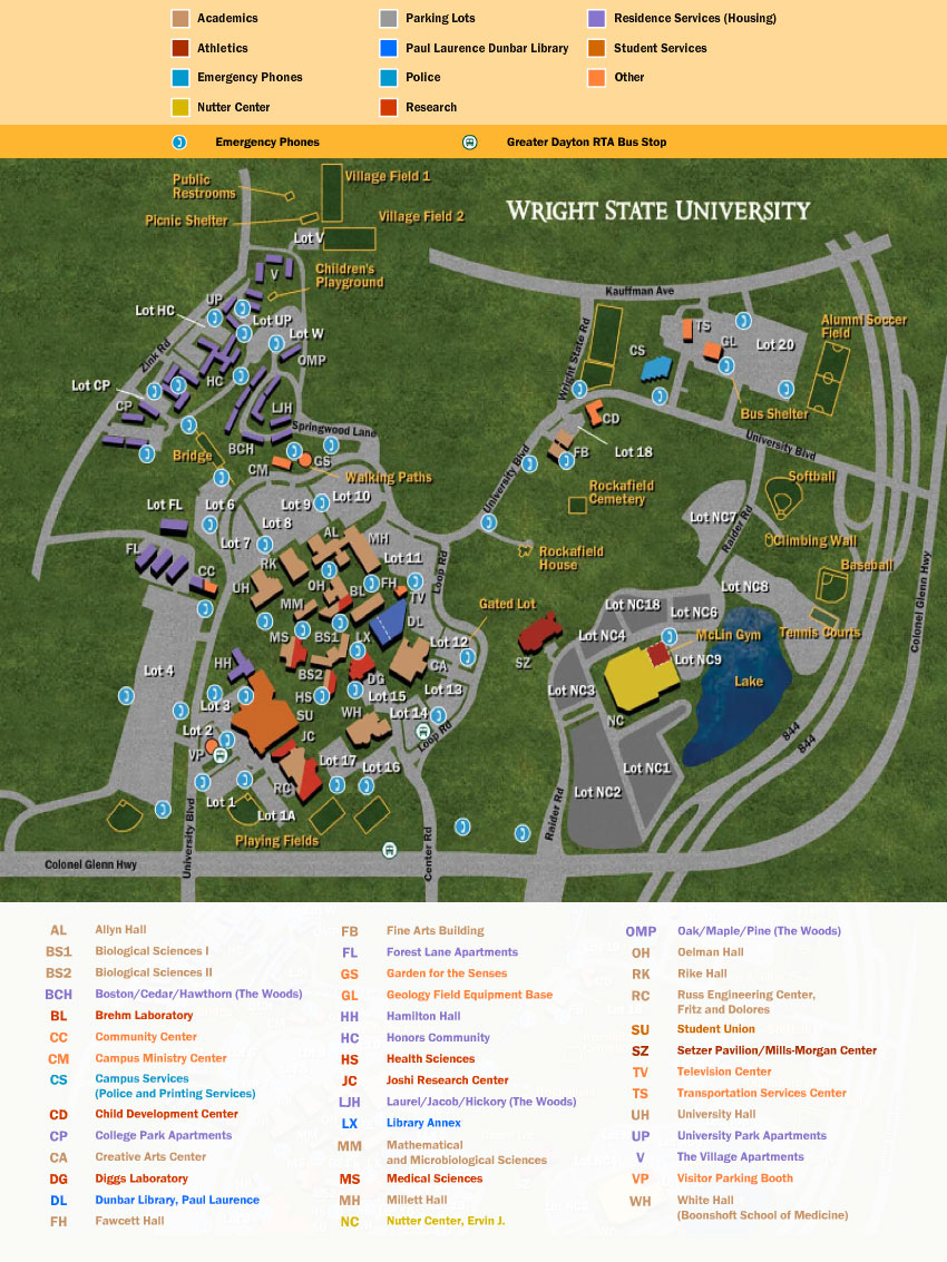 Residential Student Parking Lots Wright State University