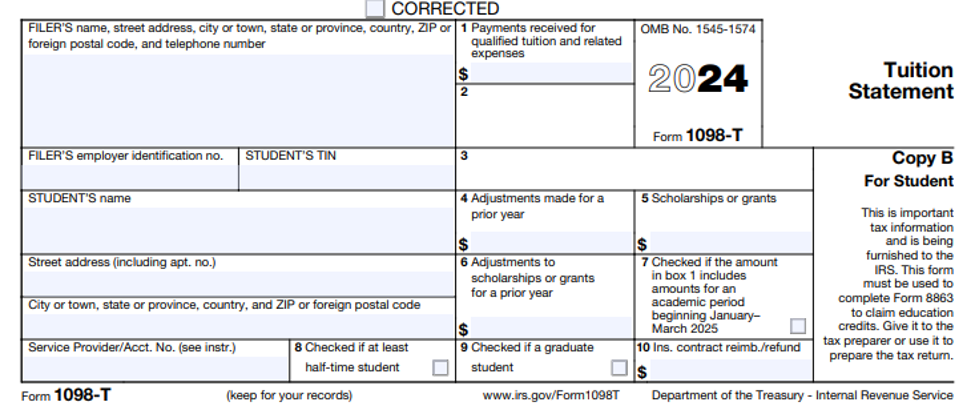 2024 1098-T Sample Image