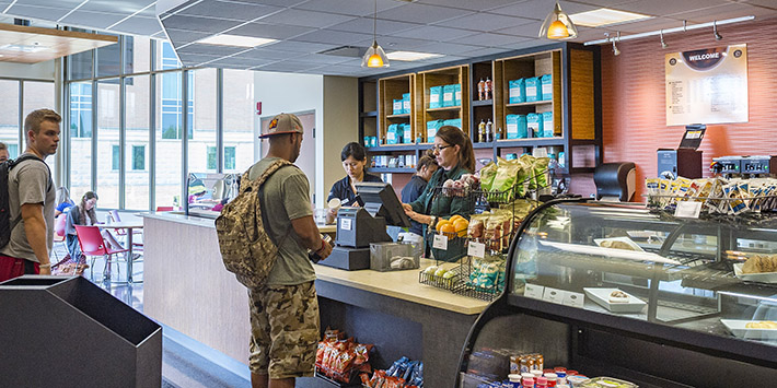 photo of customers and employees in the reyrey cafe