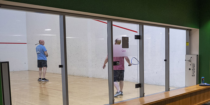 photo of the racquetball courts