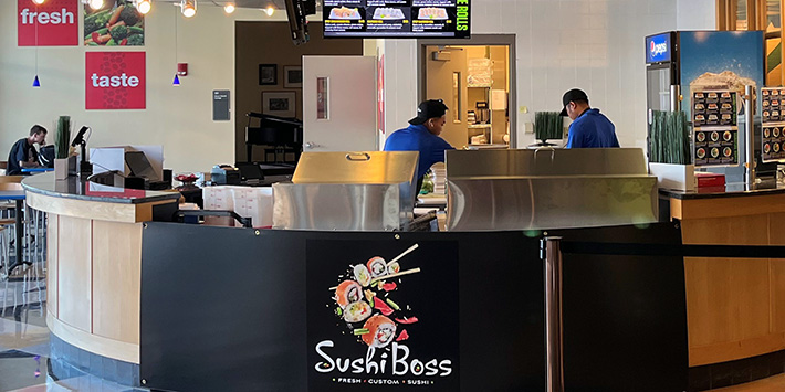 photo of the sushi boss location in the student union