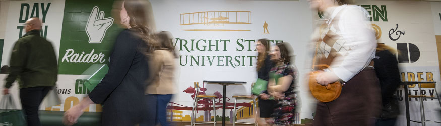 photo of students walking in the student union