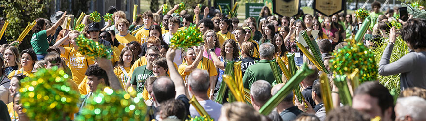 photo of students during a first weekend event