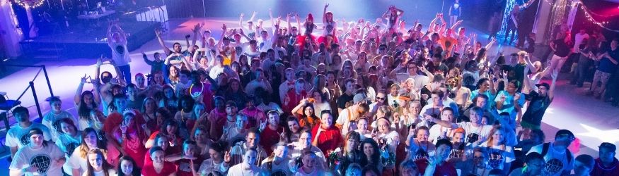 A large group of people at Raiderthon