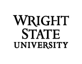 Wright State 3-line wordmark black