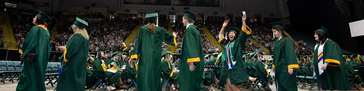 photo of graduates at commencement