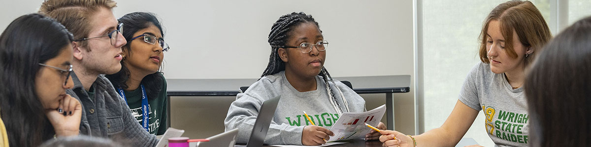 photo of students studying together in the student success center