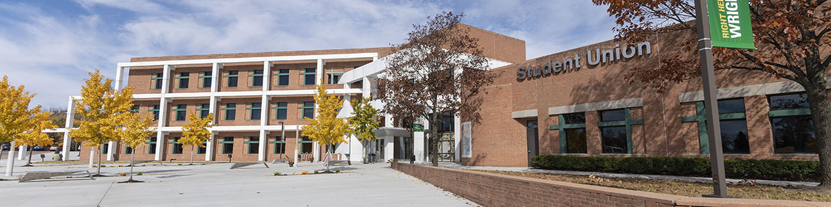 photo of the front of the student union