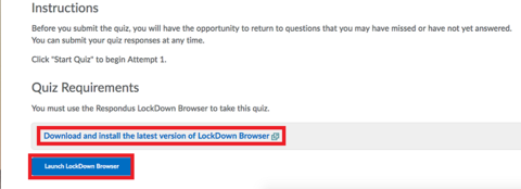 is respondus lockdown browser free