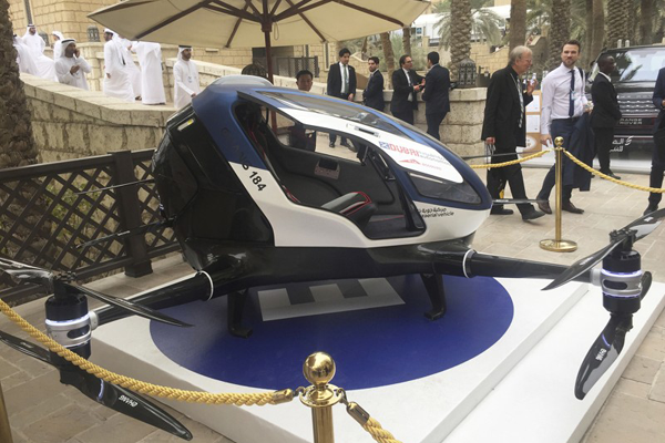 Personal drone on display